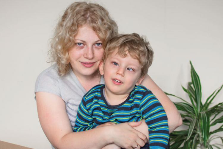 Давід Лячко із своєю мамою Владленою Лячко в РЦ Еліта 